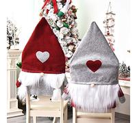 Christmas Ornament Xmas Decoration Christmas Hanging Ornament New Christmas Santa Claus Chair Cover Home Dining Chair Cover for Christmas Home Decoration Ornament Xmas Gift