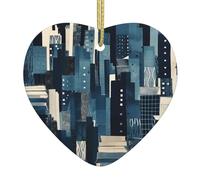 Christmas Ornament Xmas Hanging Pendant Hanging Tree Decor Christmas City Images Ceramic Ornaments Farmhouse Christmas Tree Holiday Decor