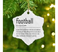 Christmas Ornaments 2025 Football Noun Definition Christmas Ornaments Word Description Hanging Ornaments Definition Printer Font Collectible Gift for Xmas Tree Decoration Ceramic Circle 3" White