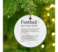 Christmas Ornaments 2025 Football Noun Definition Ornament Keepsake Word Description Hanging Ornaments Funny Minimalist Dictionary Collectible Gift for Holiday Christmas Tree Party Decorations Ceramic