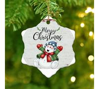 Christmas Ornaments 2025 Merry Christmas Snowman Gnome Reindeer Christmas Tree Ornament Winter Joyful Santa Ornament Keepsake Gift Child Boho Décor Collectible Gift for Indoor Home Decor Ceramic