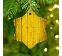 Christmas Ornaments 2025 New Mexico Christmas Ornaments US Classroom State Flag Ornament Keepsake Memorial Flag American US Collectible Gift for Christmas Tree Party Decorations Ceramic