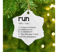 Christmas Ornaments 2025 Run Noun Definition Christmas Ornaments Definition Printer Font Hanging Ornaments Word Description Collectible Gift for Christmas Tree Decorations Ceramic Circle 3" White