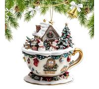 Christmas Ornaments - 2D Acrylic Christmas Pendant,Festive Seasonal Party Decoration for Door Car Interior Backpack Bedside Bookshelf Tote Stair Window