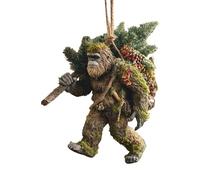 Christmas Ornaments 2D Acrylic Festive Fun | Christmas Tree Ornaments, Festive Decorations with Animal Charm for Home, Office, Wall, Window, Patio