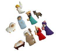 Christmas Ornaments 9-Piece Shatterproof Set for Holiday Tree Decor, Festive Home Party Supplies, Seasonal Crafts - Creative DIY Project for Family &