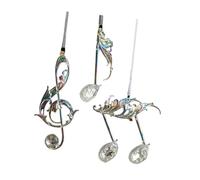 Christmas Ornaments Acrylic Clear Xmas Tree Decor for Celebration Home Party 3 Musical Notes