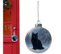 Christmas Ornaments Balls - 3D Cat Ball Holiday Pendants,Christmas Hangable Pendants,for Living Room Bedroom Study Office Wall Mantel Staircase Window Sill Front Door Garden Backyard Wreath