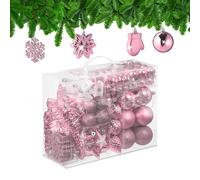 Christmas Ornaments Baubles Decorations Tree Plastic Non-Breakable Snowflakes