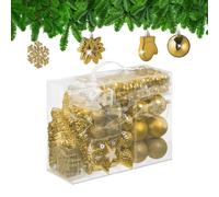 Christmas Ornaments Baubles Decorations Tree Plastic Non-Breakable Snowflakes