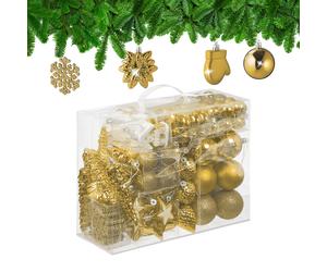 Christmas Ornaments Baubles Decorations Tree Plastic Non-Breakable Snowflakes
