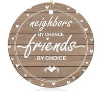 Christmas Ornaments Best Neighbor Gifts Good Neighbors, Funny Neighbor Gifts Neighbor Gifts Xmas Decorations 2024, Suitable for neighbors, women, friends Christmas tree decorations Supplies