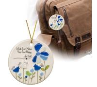 Christmas Ornaments Bird Friendship Pendant Celebrating 2D The Beauty Of Meaningful Friendship Or Perhaps You Need A Daily Reminder To Put Yourself First (White,8cm)