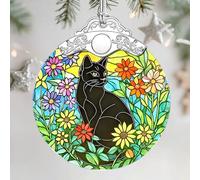 Christmas Ornaments - Black Cat Ornaments for Christmas Tree, Xmas Decorations, Holiday Decor, Gift Ideas, Housewarming, Holiday & Xmas Gifts for Cat Lovers