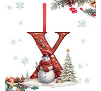 Christmas Ornaments - Christmas Tree Ornaments | A to Z Christmas Ornaments | Christmas Decorations, Letter Christmas Ornaments, Acrylic Christmas Ornaments for Tree Door Wreath