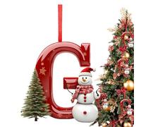 Christmas Ornaments - Christmas Tree Ornaments | A to Z Christmas Ornaments | Christmas Decorations, Letter Christmas Ornaments, Acrylic Christmas Ornaments for Tree Door Wreath