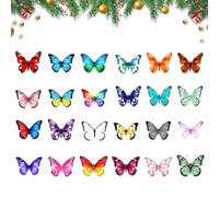 Christmas Ornaments Countdown Calendar - 2D Acrylic Aesthetic Pendants,24-Day Butterfly Advent 2025 - for Men Boy Girl Collection Mothers Day Yoga Home Decor