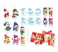 CHRISTMAS ORNAMENTS CRAFT - 72PCS DIY Kit, DIY Advent Christmas Tree Ornament Kit with Stickers | Create Your Own Ornaments for Holiday Parties, Classrooms, Home, Winter and Window Decoration