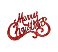 Christmas Ornaments Decorative 15cm Christmas Tree Decoration Shiny Merry Letter Card For Hanging Ornament Home Holiday Decorations