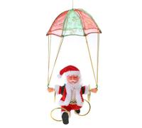 Christmas Ornaments Electric Toy Parachute Santa Clause Tumbling Dancing Decor