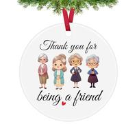Christmas Ornaments for Best Friends Friendship Appreciation Gifts Thank You Gifts for Friends Sisters Gifts from Sister Friendship Ceramic Ornament Gifts Christmas Birthday Graduation Gift for Friend