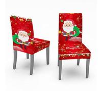 Christmas Ornaments for Christmas Decoration Printing All inclusive Elastic Chair Cover Dining Table and Chair Cover House Decorations