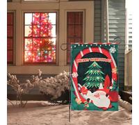 Christmas Ornaments for The Home Christmas Garden Flag Vertical Double Sided Merry Yard Outdoor Decor Hanging Pendant for Decorations Festive Holiday Home Birthday Party