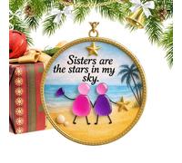 Christmas Ornaments for Tree 2D Acrylic Hangable Pendant Coastal