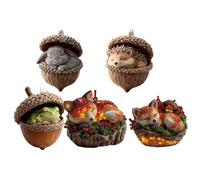 Christmas Ornaments for Tree | 2D Festive Pendant,Animal Christmas Tree Ornaments,for Indoor Outdoor Window Shelf Table Living Room Holiday Home Wall Holiday