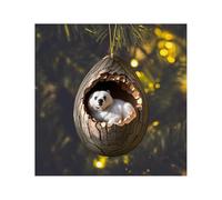 Christmas Ornaments: Forest Animal Pattern - Acrylic Hanging Decorations for Christmas Tree - Animal Lovers Gift