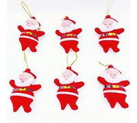 Christmas Ornaments Gift, Cute Mini Santa Claus Style Christmas Tree Party Hanging Decorations for Christmas Home Decoration and Various Occasions (Red)