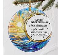 Christmas Ornaments, Going Away, Goodbye, Farewell Gifts for Coworkers - Retirement, Coworker Leaving Gifts for Women, Men - Leaving Job, Moving Away Presents for Friends, Boss, Work Bestie - Design A