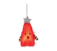 Christmas Ornaments Luminous Pendant Tree Decor Figurine Craft Party Decor with Cute Material Suitable for Weddings, Red