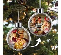 Christmas Ornaments Personalised with Photo - Christmas Decorations Christmas Baubles Christmas Tree Decorations for Families, friends, 2025