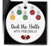 Christmas Ornaments Pickleball Ornaments for Christmas Tree Funny Pickle Ball Gifts for Women Men Unique Keepsake Pickleball Lovers Sport Lovers Player Family Friend Xmas Hanging Decorations 2025