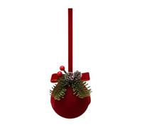 Christmas Ornaments- Red Christmas Ball, Classic Ornament, Crowded Chris-Tmas | Crowded Red Decoration by Shatter Aoffrod for Festive For V