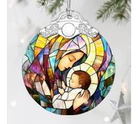 Christmas Ornaments, Religious Ornament, Christmas Tree Ornaments, Christian Xmas Decorations, Holiday Decorations, Christian Gifts, Religious Gifts - Baby Jesus and The Holy Mother Mary