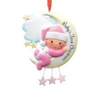 Christmas Ornaments,Resin Baby's First Christmas Pendant - Hangable Tree Decorations for Winter Holiday Window Wall Indoor Home Car Rear View Mirror Bag Fireplace Garland