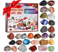 Christmas Ornaments Sale Xmas Decorations 2024 Children's Advent Calendar Gift Box With Crystal Rocks And Minerals 24 Days Of Rocks Collectible Christ