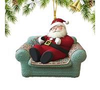 Christmas Ornaments Santa Claus Decoration 2D Acrylic Mirror Decoration - Mirror Decorations | For Car Backpack Wallet SUV Door Office Fireplace