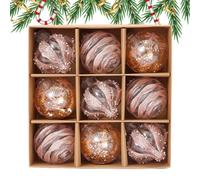 Christmas Ornaments Set - Shatterproof Hangable Ornaments,Seasonal Pendants Holiday Decorations for Home Living Room Classroom Activity Retail Store Window Display