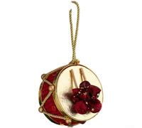 Christmas Ornaments Set with Foam, Velvet, Gold Glitter, and Pearl Elements for Tree Decoration and Holiday Decor (B)
