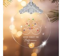 Christmas Ornaments, Stethoscope Design Ornament, Hanging Christmas Tree Decorations, Unique Xmas Decor with "Never Forget The Difference You Make", Thank You Gift for Doctors and Nurses