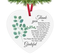 Christmas Ornaments Thank You Gifts Appreciation Gifts for Friends Leader Ceramic Ornament Graduation Gifts for Teacher Mum Gifts for Mothers Day Birthday Christmas Ornaments