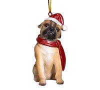 Christmas Ornaments - Xmas Pug Holiday Dog Ornaments - Christmas Decorations