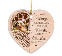 Christmas Ornaments You Wing Were Ready But Our Hearts Were Not Ceramic Baubles Personalized Xmas Ornament Engagement Ceramic Hanging For Office Wedding Family 7.3Cm