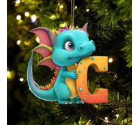 Christmas Outdoor Decorations Christmas Acrylic 26 Letter Dinosaur Pendant Letter Dinosaur Party Decoration Pendant Xmas Hanging Decorations Holiday Decor