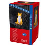 Konstsmide Christmas Outdoor Figures Decoration/Outside Lights LED Acrylic Large Fox/Outdoor Lighting (IP44) / 64 White LEDs/Transparent Cable