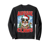 Christmas Outfit Aussie Claws Dog Owner Australian Shepherd Sweatshirt