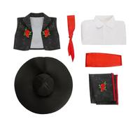 Christmas Outfit Day Of The Dead Costume Kids Mexican Traditional Spanish Performance Skeleton Outfit For Festivals And Celebrations(Black,M)